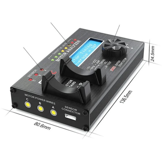 SKYRC Motor Analyzer Brushless LCD Motor Tester With LCD Display Screen for RC Cars Motor RC Drone DIY SK-500020